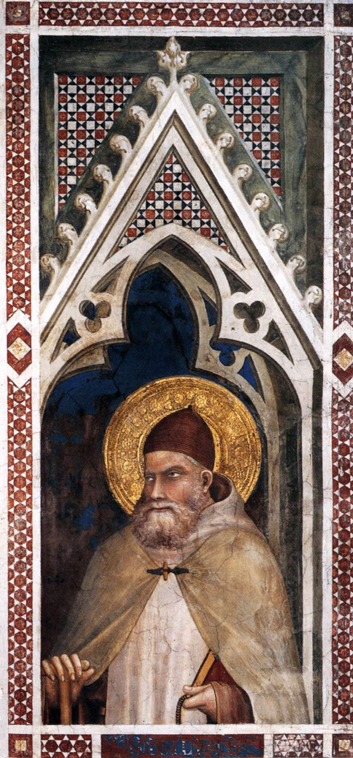 half length figure of a saint
